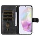 thumbnail image 3 of Funda tipo cartera para Samsung Galaxy A56 5G con bolsillo con cremallera y ranuras para tarjetas – Función de soporte Negro, 3 of 6