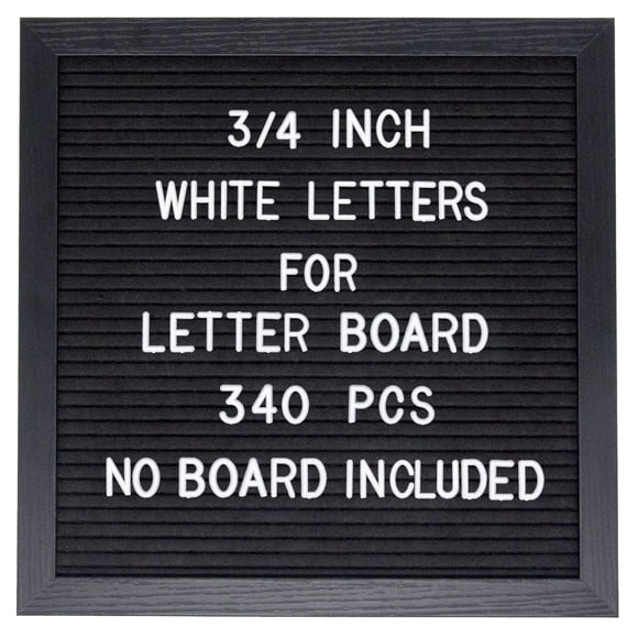 Juego de letras G GAMIT precortadas de 3/4 pulgadas, blanco, para tablero de fieltro