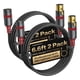 thumbnail image 1 of Cable XLR Warrky 2 Pack 2m OFC Blindado Oro Pro Audio, 1 of 3