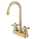 thumbnail image 1 of Grifo Kingston Brass KB492AX, barra con caño de 12 cm, alcance, latón pulido, 1 of 2