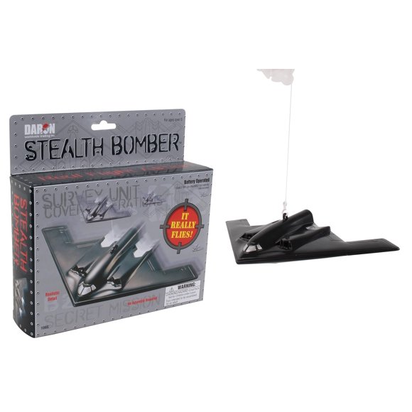 Bombardero Flying Toy Daron B-2, funciona con pilas y cuerda
