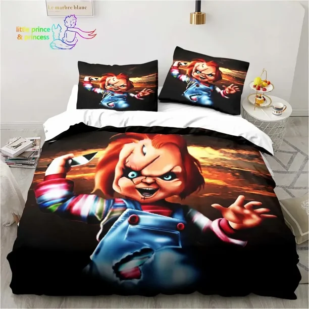 Horror Movie Chucky Bedding Set Bed Set Adult Kid Bedroom Bedding Gift Bed Sheets
