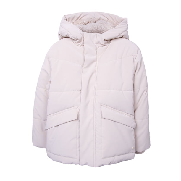 Parka Niña Acolchada con Forro Térmico Beige