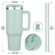 thumbnail image 3 of Vaso térmico BJPKPK de 40 oz de acero inoxidable con asa y tapa, 3 of 6