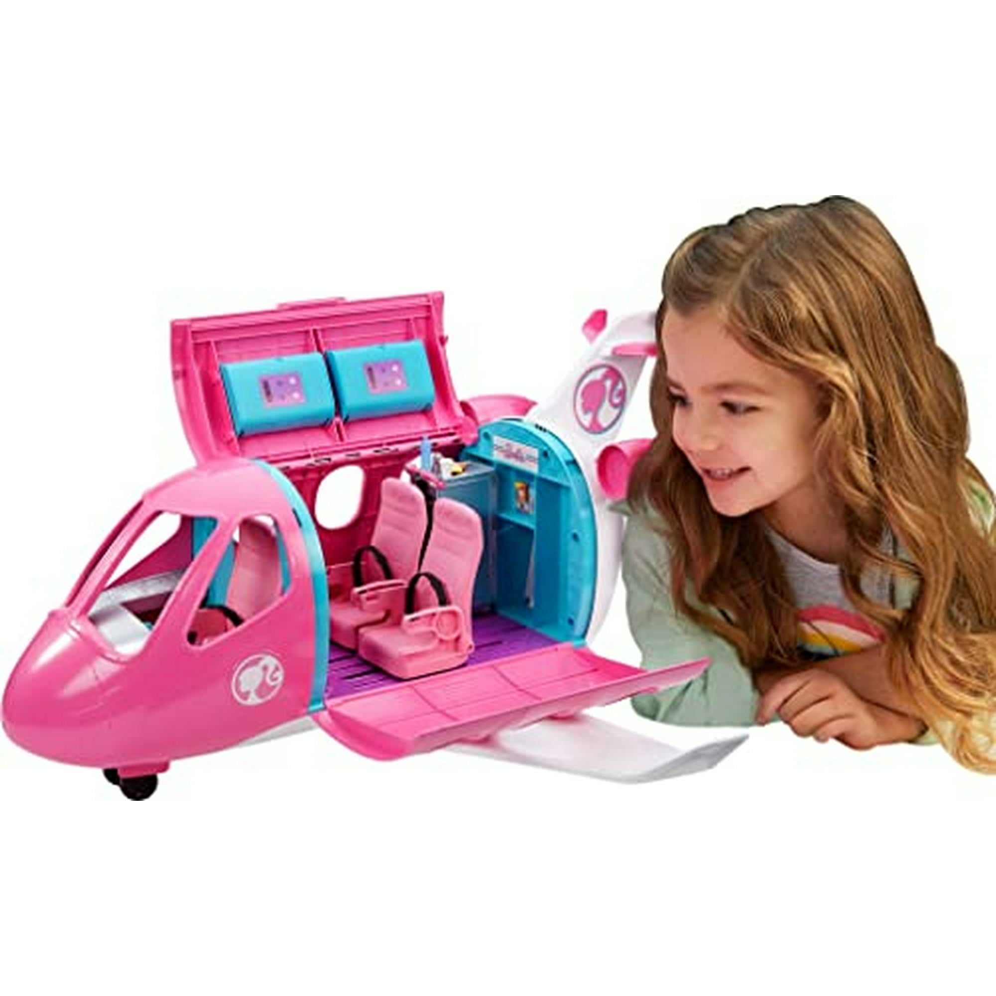 Set De Juego Barbie Dreamplane Transforming Con Asientos Reclinables Barbie