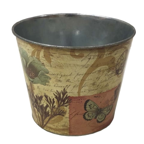 Bric - Macetero Redondo Con Diseño