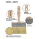 thumbnail image 3 of Pincel Rollingdog Deck Stain, 11,43 cm, paquete de 2 unidades, 3 of 6