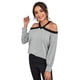 thumbnail image 5 of Camiseta de Hombros Descubiertos Color Combinado., 5 of 6