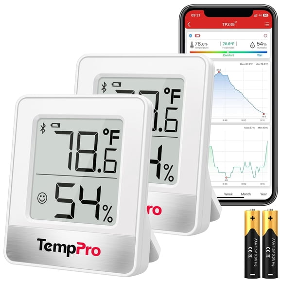 Higrómetro TempPro 2 unidades Bluetooth inalámbrico