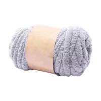 Magideal - Hilo Grueso Y Grueso, Hilo Tubular Jumbo, Brazo De Relleno, De Hilo De Punto, Hilo Suave Y Voluminoso, Hilo De Peso Para Hacer Alfombras, , Gris Claro