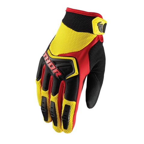 Frc - Guantes Para Ciclismo Largos Thor Rojo/Amarillo L