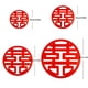 thumbnail image 4 of 20pcs Chinese Style Xi Character Non-woven Stickers - Perfect for Decorating Your Wedding Room, Door, and Window!, 4 of 5