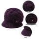 thumbnail image 3 of Gorro de invierno con ala de punto cálido, 3 of 5