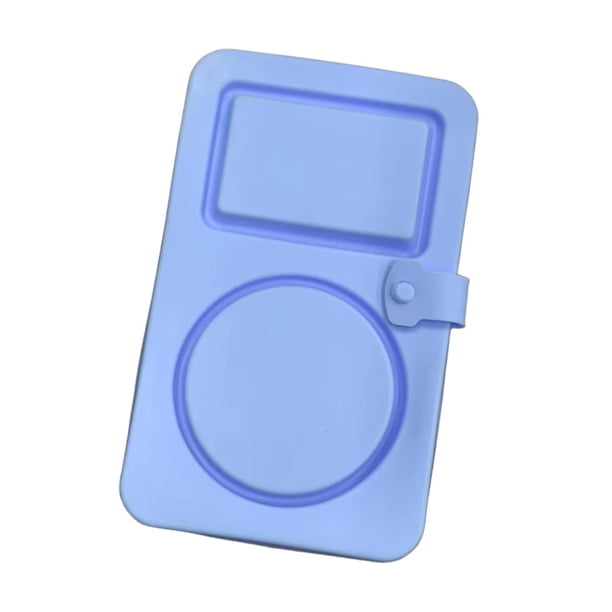 Recipiente De Silicona Para Aperitivos Con 2 Compartimentos Para Salsa, Ensalada, Picnic En Casa, Color Azul