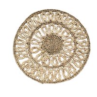 Magideal - Mantel Individual Tejido Para Decoración De Mesa, Mantel Bohemio Para Cenar, Vacaciones, Taza De Café Hecha A Mano, Platos De Fiesta, Decoración Para Forma Redonda