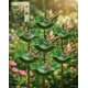 thumbnail image 1 of Estaca jardín flor metal hecha mano con baño abejas decoración exterior regalo polinizadores, 1 of 8