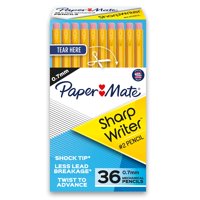 Lápices Mecánicos Paper Mate Sharpwriter, 0,7 Mm, #2, 36 Unidades