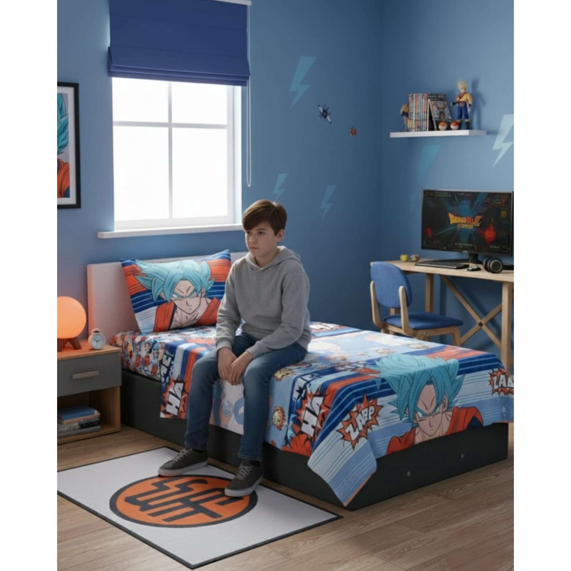 Mylhogar - Juego De Sabana Plaza Y Media Dragon Ball