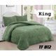 thumbnail image 1 of Cobertor Texturizado En Diseño De Trebol Color Verde King, 1 of 2