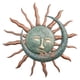 thumbnail image 1 of Decoración De Arte De Pared De Metal Colgante Creativo Sol Y Luna Para Oficina Hogar, 1 of 3