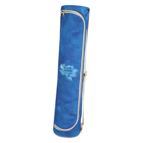Magideal - Bolsa Para Esterilla De Yoga, Bolsa De Gimnasio, Portátil, Viaje A La Playa A La Moda Con Correa Para El Hombro, Práctica De Yoga, Ejercicio, Bolso De Loto Azul