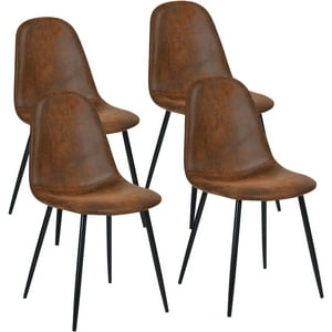 Pandalino - Pack 4 Silla Isidora Ecocuero Café | Elegancia Y Comodidad Cafe