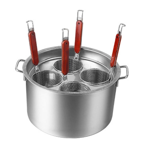 Juego De Colador De Espagueti, Colador Fino, Cesta Para Freír Fideos, Juego De 4 Agujeros