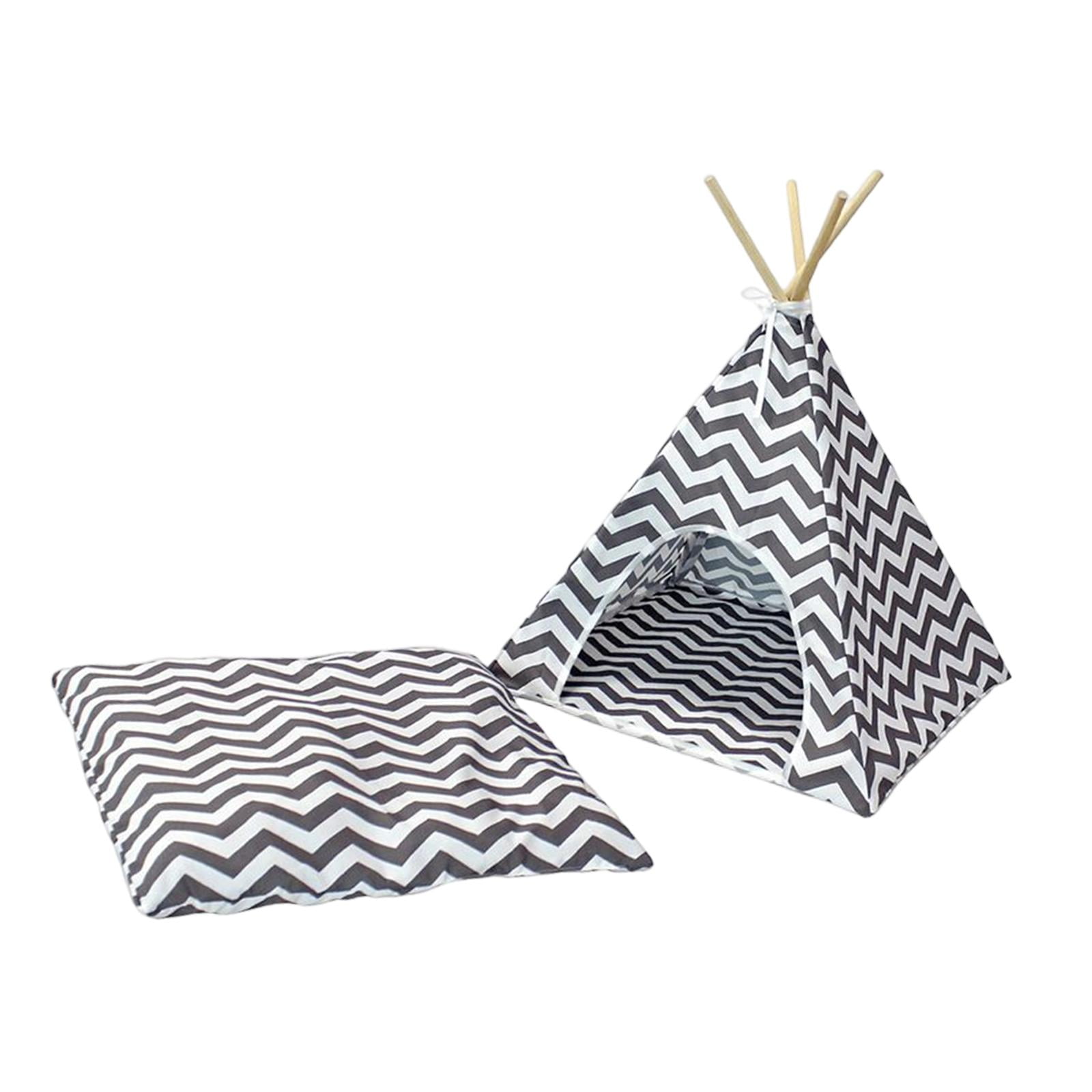 Magideal - Cat Bed Tent Portátil Refugio Para Mascotas Con Cojín Transpirable Y Estructura Resistente Adecuado Para Gatos Perros Pequeños Y Conejos En Interiores Hogar Dormitorio Sala De Estar