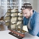 thumbnail image 4 of Puzzle 3D CubicFun USS Constitution, velero, 193 piezas, 4 of 9