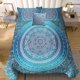 thumbnail image 1 of Purple Mandala Bedding Set Boho Duvet Cover Set 3 Piece Bohemian Comforter Cover with 2 Pillowcases, 1 of 5