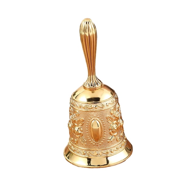 Campana De Mano De Escritorio, Campana De Viento, Campana Artesanal Para Bodas, Hoteles, Bar Dorado