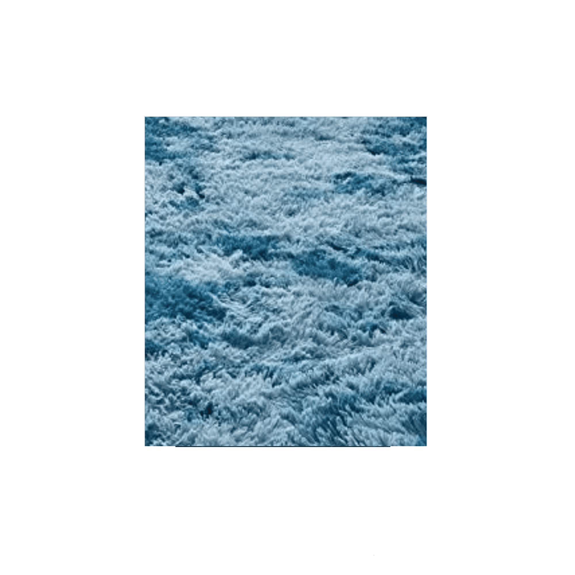 Genérico - Alfombra Peluda Grande 2x2.4 M Petróleo Jaspeado