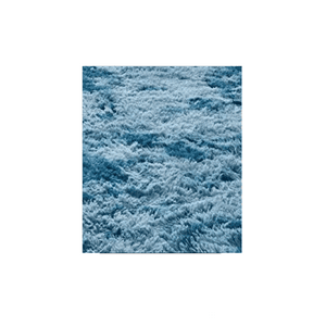 Genérico - Alfombra Peluda Grande 2X2.4 M Petróleo Jaspeado