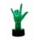 thumbnail image 2 of Lampara Ilusion 3d Mano Rock De 7 Colores Base Touch, 2 of 6