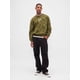 thumbnail image 3 of Sudadera GAP para hombre, cuello redondo, forro polar con estampado floral, talla L, 3 of 5