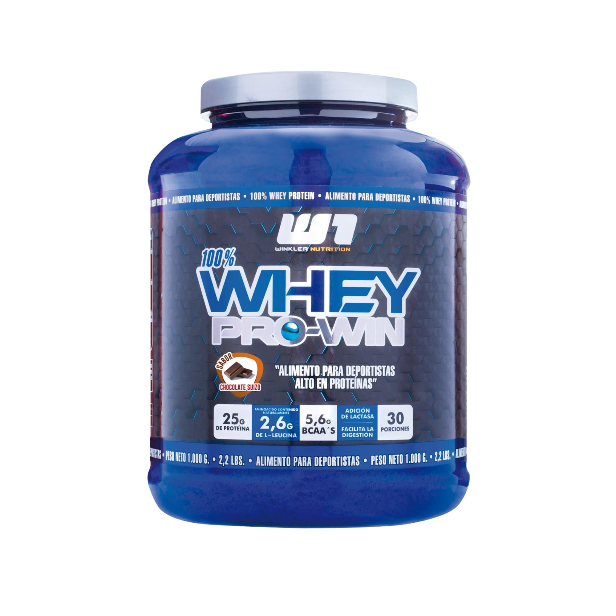 Suplemento De Proteína Whey Pro Win Choco Suizo 1 kg Winkler nutrition