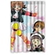 thumbnail image 1 of Cortina de ducha divertida Sakura Momoko, juego de cortina de baño con ganchos, tamaño 48 x 72 pulgadas, 1 of 3