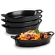 thumbnail image 1 of Juego de platos para hornear Home Beets, ovalados, cerámica, 450 °F, negro mate, 1 of 6