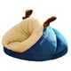 thumbnail image 1 of Cama Para Gatos Con Capucha, Cama Nido Para Dormir, Encantadora Perrera Para Perros, Para Regalo, Interior, Cachorro, L, Azul, 1 of 5