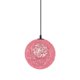 thumbnail image 3 of Bola de mimbre de mimbre globo techo techo de lámpara con agujero de 20 cm de color rosa, 3 of 3
