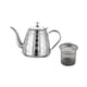 thumbnail image 2 of Tetera de acero inoxidable para té, tetera de 1,5 l para estufa, para acampar, interior, exterior, estufas eléctricas de cerámica, Cocina de Inducción Plata, 2 of 5