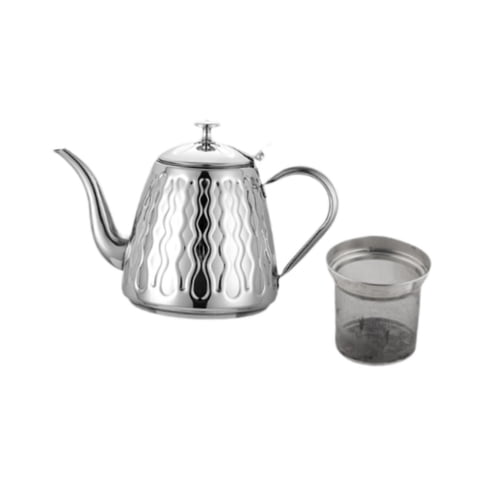 Bothyi - Tetera De Acero Inoxidable Para Cocina Interior, Estufas Eléctricas, Color Plateado