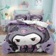 thumbnail image 1 of Bed- Duve-t Cov-er Anime- Cartoon Kuromi Melody -Kawaii Bed-ding Sets 3D Lightw-eight 3 Piece C-omforter Sets 1 Duvet -Cover and 2 -Pillow Shams for Boys Girl, 1 of 5