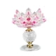 thumbnail image 2 of Candelabro De Candelabro De Candelita De Loto De Vidrio Para Decoración De Fiesta En Casa Rosa, 2 of 3