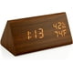 thumbnail image 1 of Reloj despertador digital de madera, reloj de escritorio LED digital de madera, actualizado con temperatura y tiempo, brillo ajustable y control de voz, visualización de humedad$Reloj despertador digi, 1 of 6
