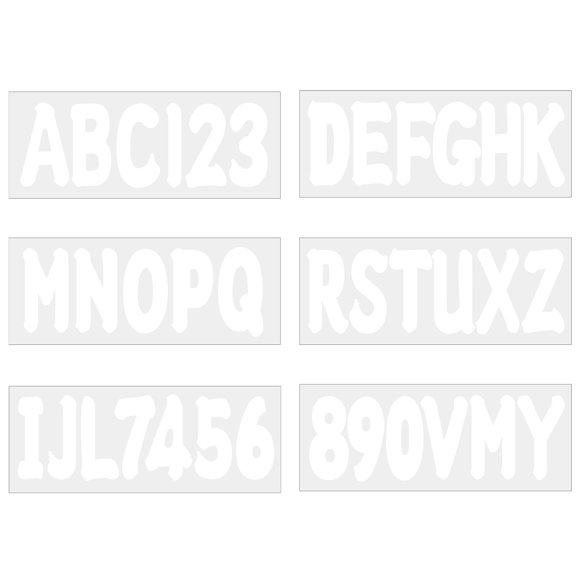Etiquetas de registro para embarcaciones UpluMarine 8 cm 144 piezas