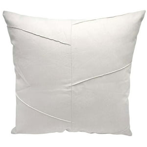 Wyj Hogar - Pack De 02 Fundas De Cojín De Semicuero Sintético 50X50 Cm Crema