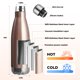 thumbnail image 2 of Botella de Agua MEWAY 500 ml Acero Inoxidable Rosa Dorado, 2 of 8