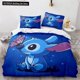 thumbnail image 1 of v697 Bed Sheets Lilo Stitch Blue Stitch Kids Duvet Cover Gifts Comforter Cover Bedding Set for Home Bedroom Decoration Full Size Queen King 3-Piece Bedding Set (1 Duvet Cover + 2 Pillow Shams) Bed She, 1 of 5