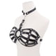 thumbnail image 2 of 1pc Sexy Leather Strappy Bra - Hollow Chest, Bondage Wear, Sexy Lingerie for Women, 2 of 3